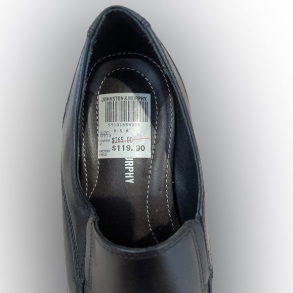 Barely worn Johnston & Murphy Black Loafers US Size 8.5M - Picture 4 of 6